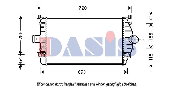 AKS DASIS Kompressoriõhu radiaator 187180N